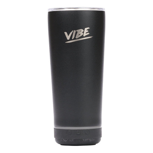 Vibe 18 ounce insulated cup with bluetooth speaker