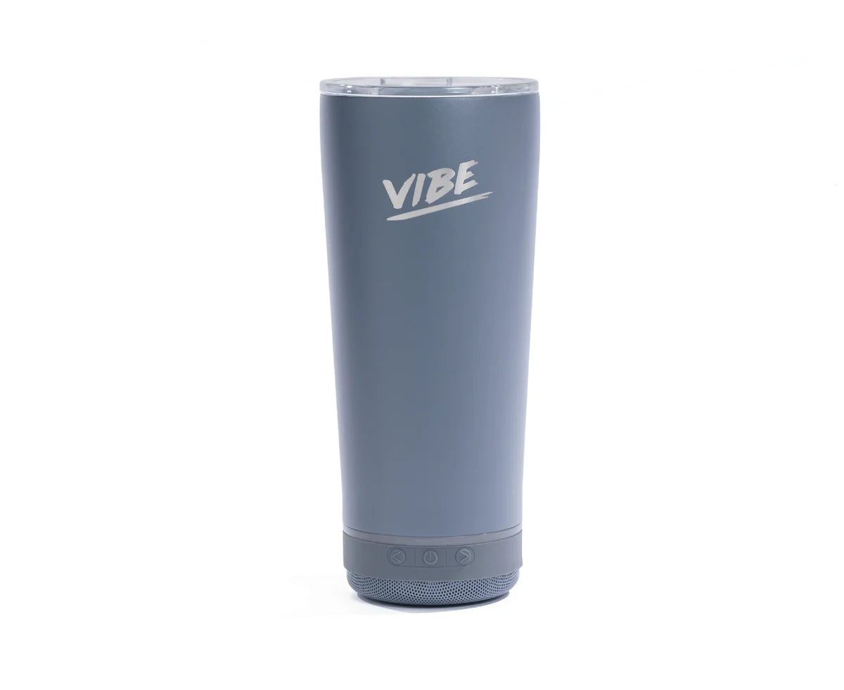 Vibe 18 ounce insulated cup with bluetooth speaker