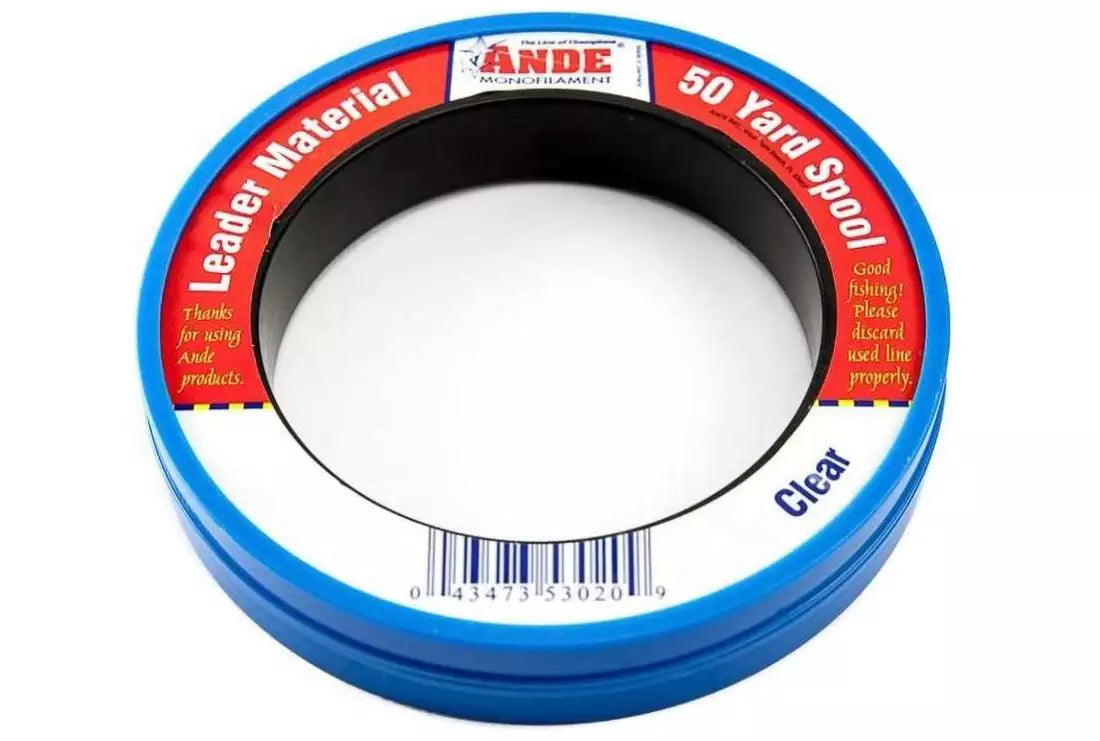 Ande Monofilament Leader Material 30lb 50yd - Clear