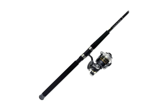 Tsunami Five Star Surf Spinning Rod/Reel Combo - 2 piece - 9' MH 15-30lb - 6000 Baitrunner Reel w/ Braid