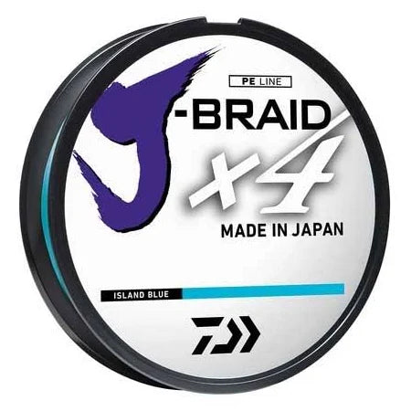 Daiwa J-Braid x4 40lb 150yds - Island Blue