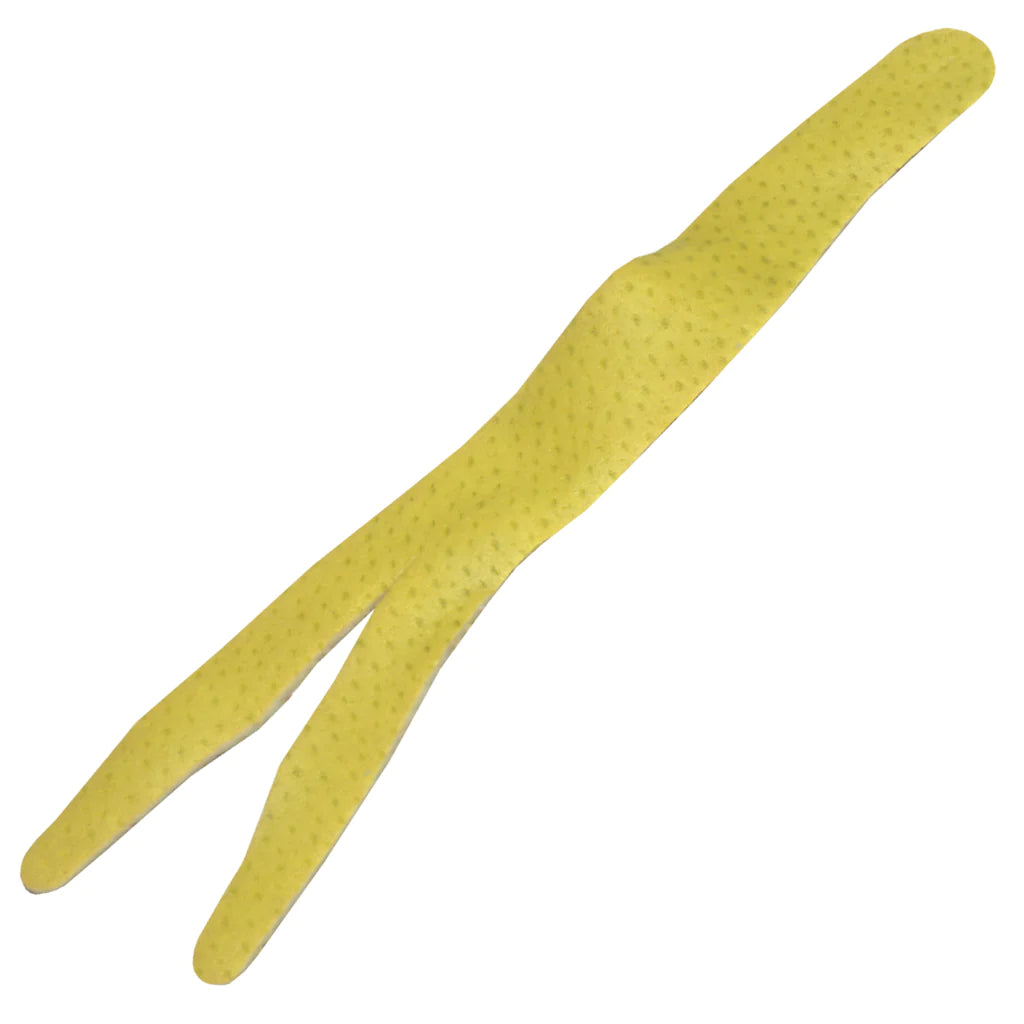 Uncle Josh Sea Rind Forked Tail Sea Strip 7" - Yellow - 3ct