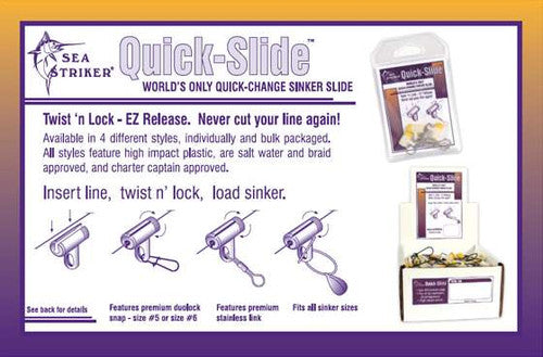 Sea Striker Quik Slide #6 Duo-Lock Snap - 3pk