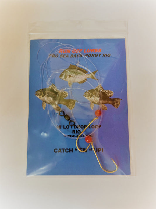 Run Off Lures Pro Seabass/Porgy Hi/Lo Rig with Bead