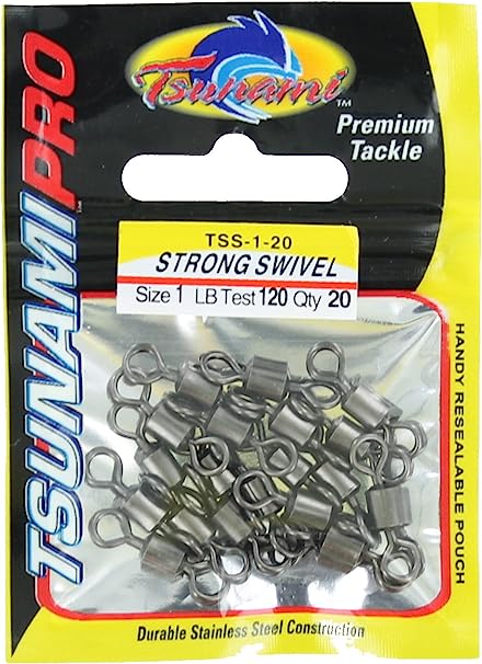 Tsunami Strong Swivel Size 1 - 120lb - 20pk