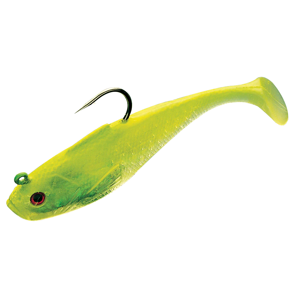 Tsunami Holographic Swim Shad 5" Limetreuse - 4pk