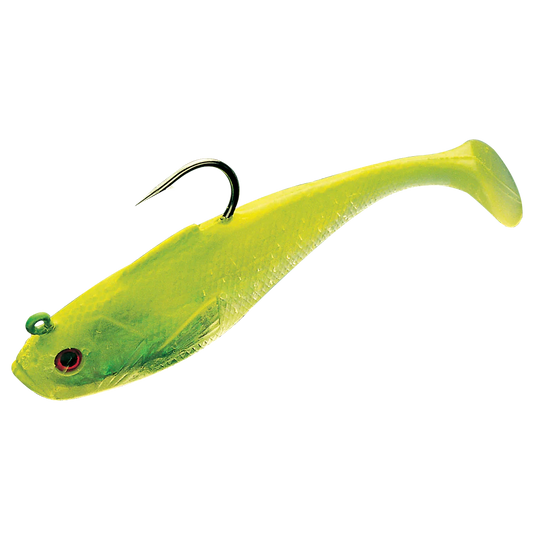 Tsunami Holographic Swim Shad 5" Limetreuse - 4pk