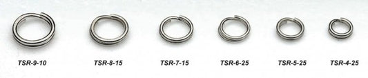 Tsunami SS Split Rings Size 4 - 55lb - 25pk