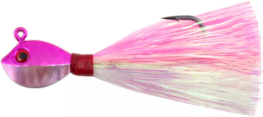 Tsunami Fluke Mania Mylar Jig 3oz - Pink/White