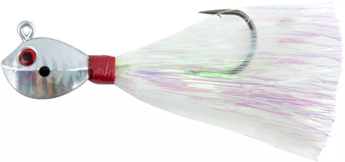 Tsunami Fluke Mania Mylar Jig 1oz - White