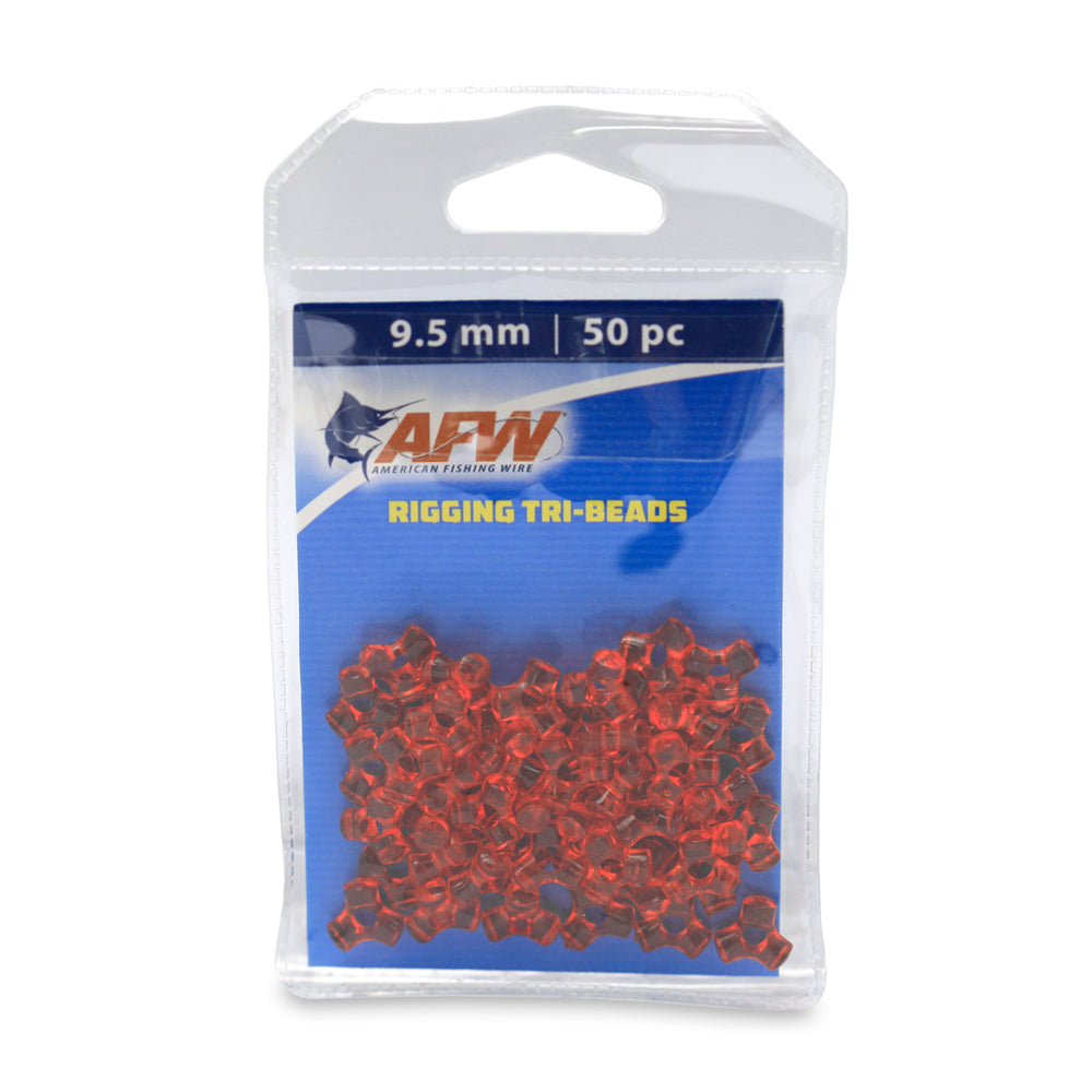 AFW Rigging Tri Beads - 50pk - Red