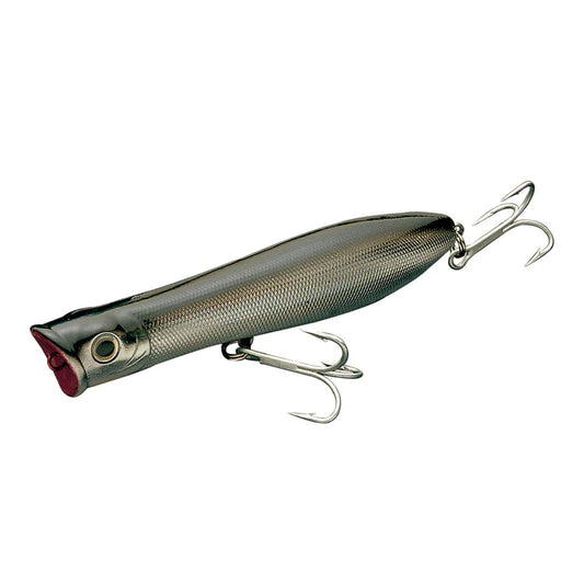 Tsunami 4" Talking Popper Black Back Silver