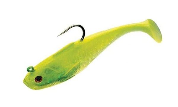 Tsunami Swim Shad 4 inch 6 pack Limetreuse