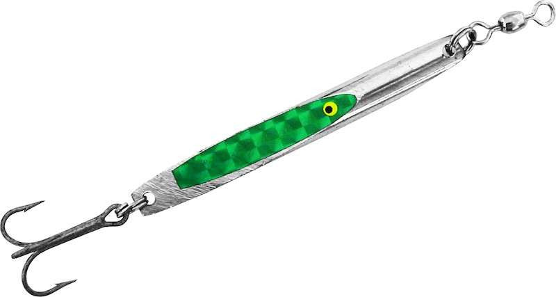 Tsunami Slimwave Spoon Lure 3/4oz - Chrome/Green