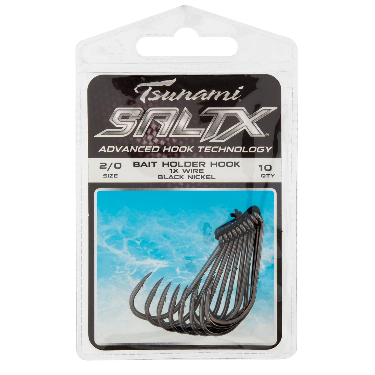 Tsunami SaltX Baitholder Hook 2/0 - 1x - 10pk