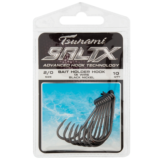 Tsunami SaltX Baitholder Hook 2/0 - 1x - 10pk