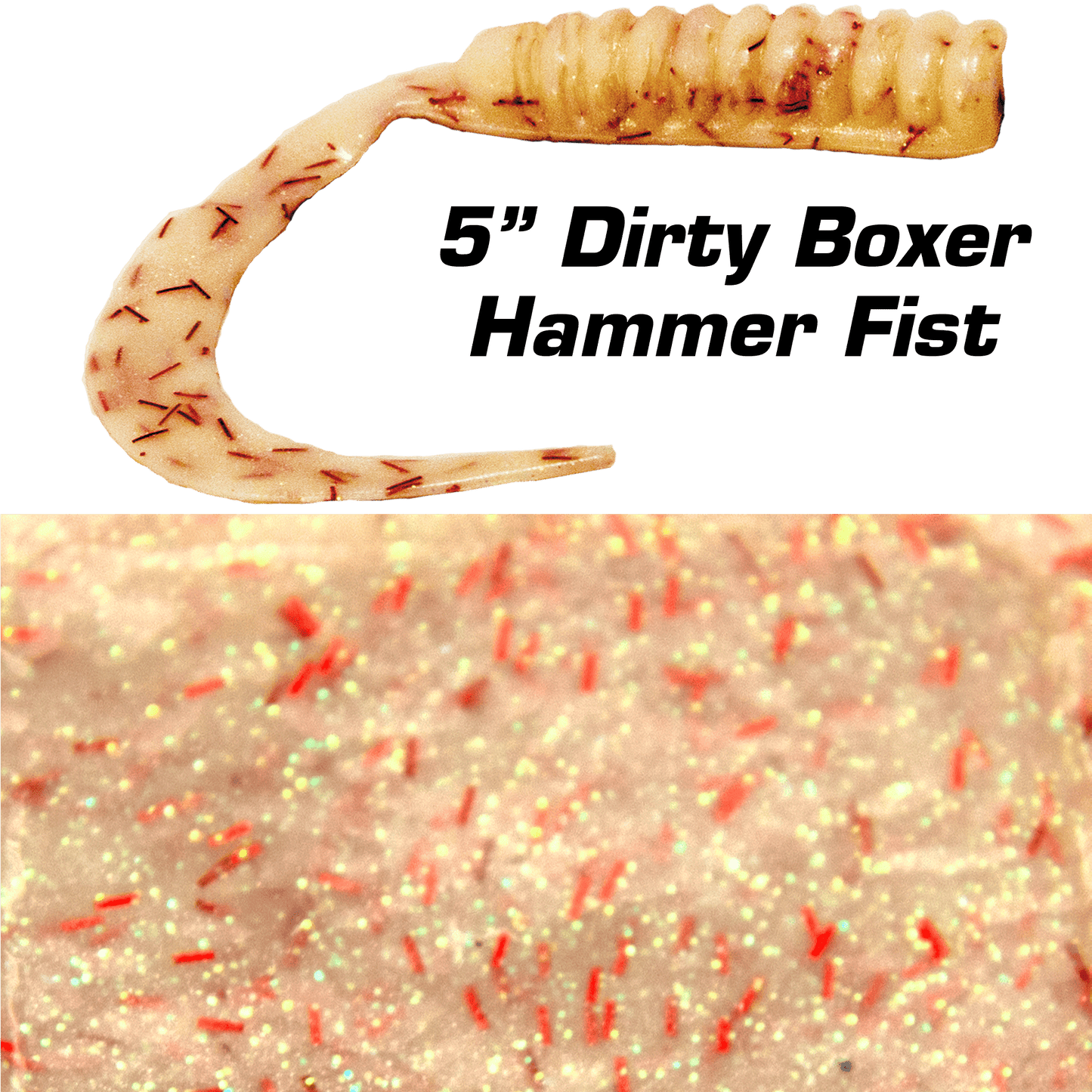 Fish Bites Dirty Boxer Curly Tail 5" - 6ct