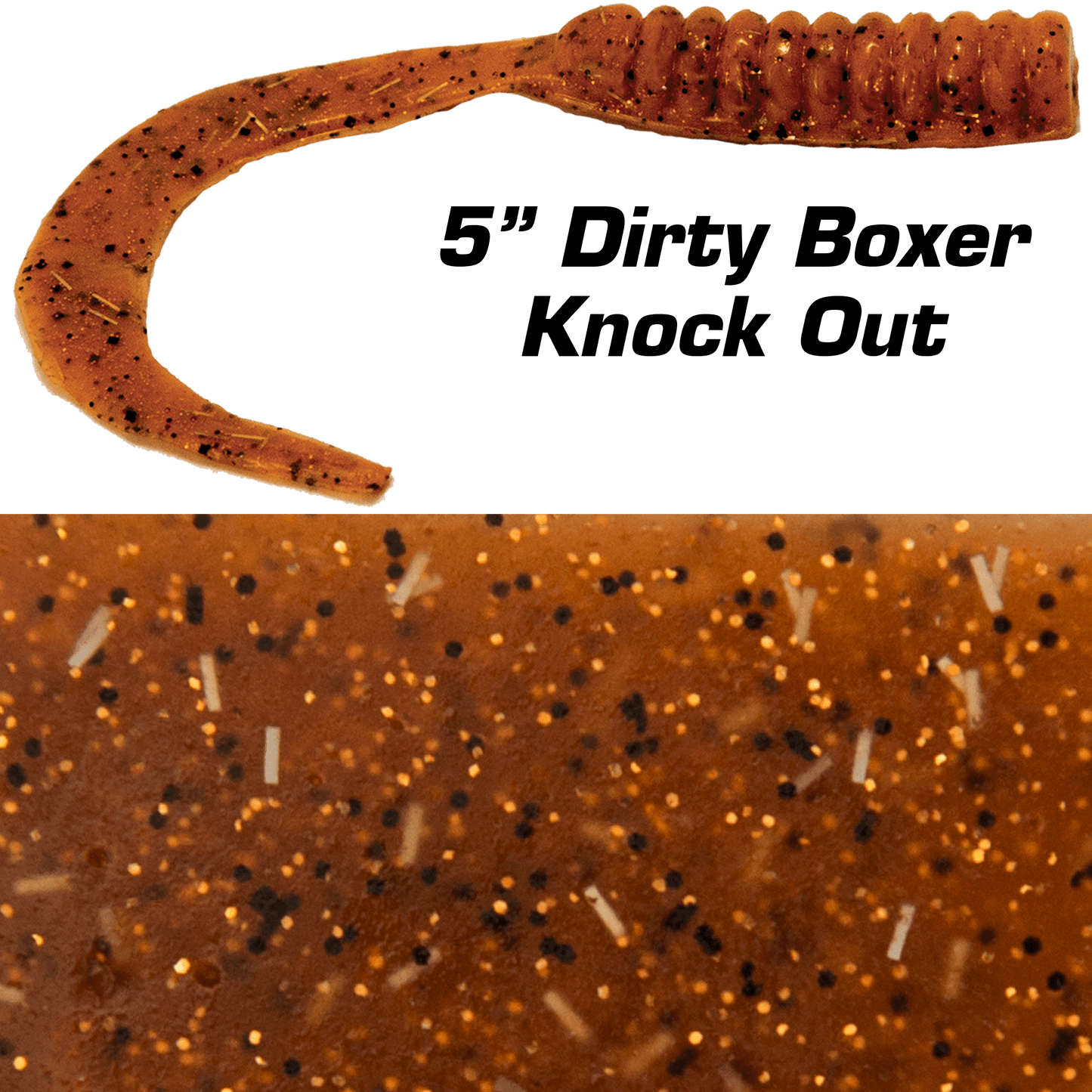 Fish Bites Dirty Boxer Curly Tail 5" - 6ct