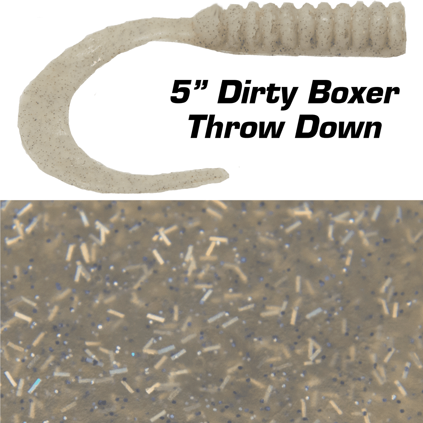 Fish Bites Dirty Boxer Curly Tail 5" - 6ct